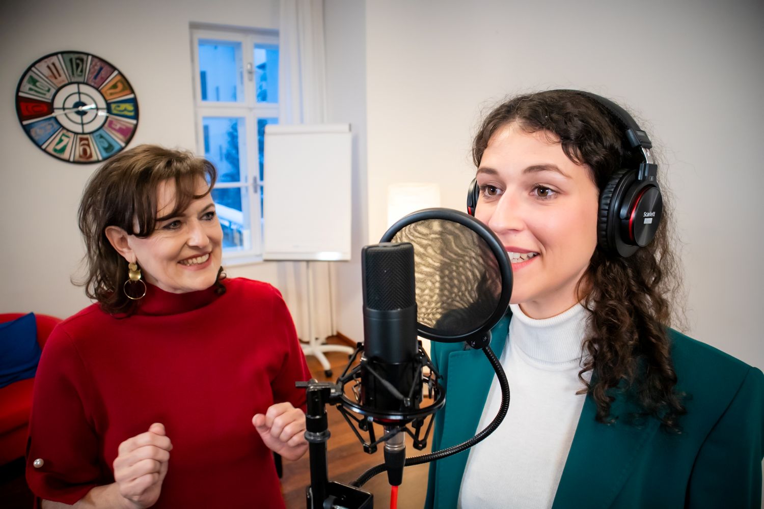 Stimme und Sprechen Wien Kamera und Mikrofontraining